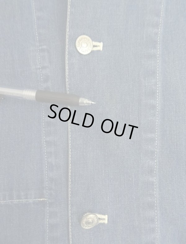 画像6: 90'S RALPH LAUREN "POLO SPORT" レザータグ デニム カバーオール インディゴ (VINTAGE)