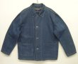 画像1: 90'S RALPH LAUREN "POLO SPORT" レザータグ デニム カバーオール インディゴ (VINTAGE)
