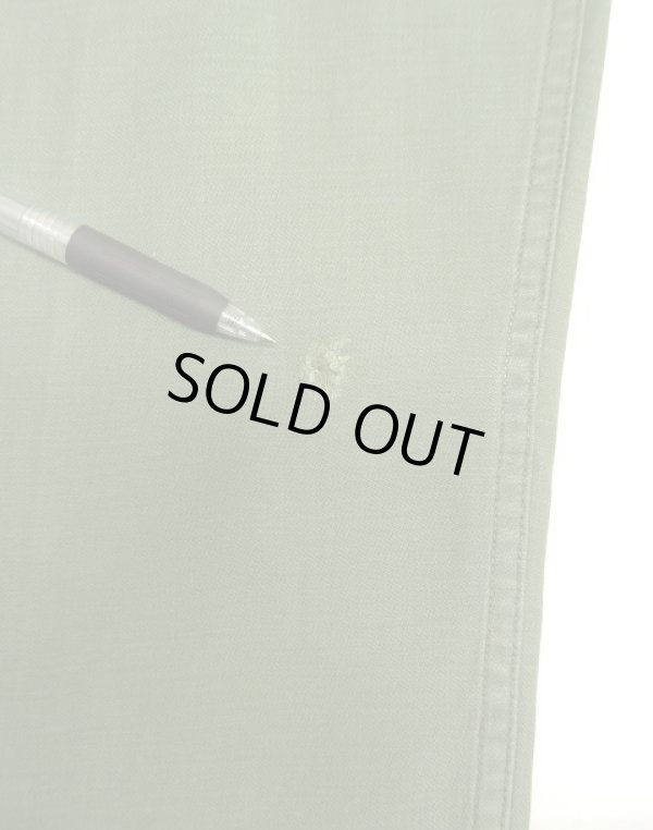 画像7: 60'S アメリカ軍 US ARMY "OG107" 初期モデル コットンサテン 平ボタン ベイカーパンツ M (VINTAGE)