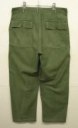画像4: 60'S アメリカ軍 US ARMY "OG107" コットンサテン ベイカーパンツ W36L33 (VINTAGE)