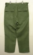 画像5: 60'S アメリカ軍 US ARMY "OG107" 初期モデル コットンサテン 平ボタン ベイカーパンツ M (VINTAGE)