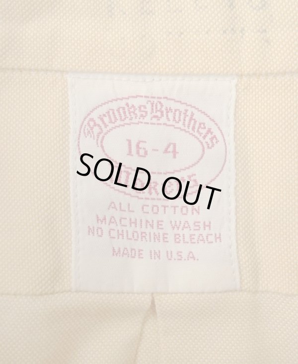 画像2: 70'S BROOKS BROTHERS "MAKERS" 6ボタン オックスフォード BDシャツ イエロー USA製 (VINTAGE)