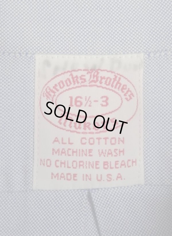 画像2: 70'S BROOKS BROTHERS "MAKERS" 6ボタン オックスフォード BDシャツ ブルー USA製 (VINTAGE)