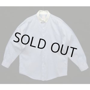 画像: 90'S BROOKS BROTHERS "MAKERS" オックスフォード タブカラー クレリックシャツ ホワイト/ブルー USA製 (VINTAGE)