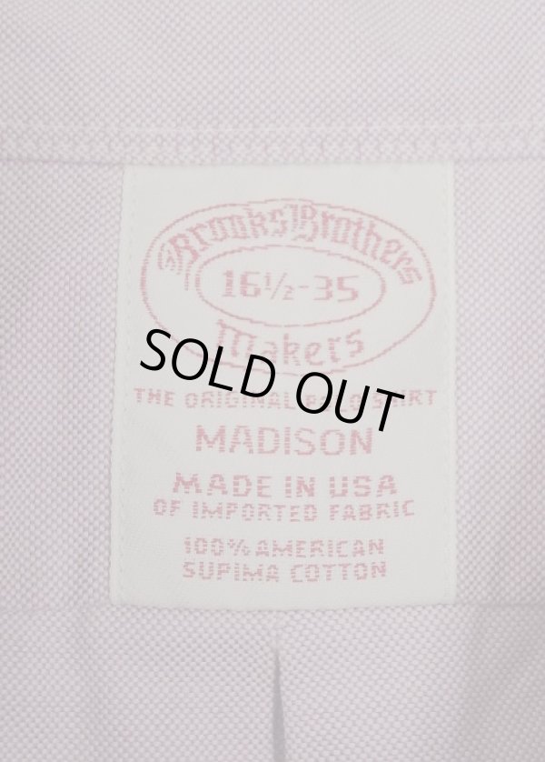 画像2: 90'S BROOKS BROTHERS "MAKERS" マチ付き オックスフォード BDシャツ ライラック USA製 (VINTAGE)