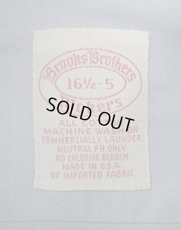画像2: 90'S BROOKS BROTHERS "MAKERS" オックスフォード タブカラー クレリックシャツ ホワイト/ブルー USA製 (VINTAGE)