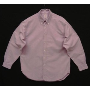 画像: 90'S BROOKS BROTHERS "MAKERS" マチ付き オックスフォード BDシャツ ライラック USA製 (VINTAGE)