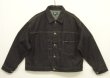 画像1: WOODBLOCK "1st TYPE DENIM JACKET" BLACK (NEW)