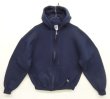 画像1: 90'S RUSSELL ATHLETIC フルジップ スウェットパーカー ネイビー メキシコ製 (VINTAGE)