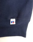 画像3: 90'S RUSSELL ATHLETIC 前Vガゼット付き クルーネック スウェットシャツ ネイビー USA製 (VINTAGE)