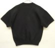 画像5: 90'S RUSSELL ATHLETIC "HIGH COTTON" 前Vガゼット付き クルーネック 半袖 スウェットシャツ ブラック USA製 (DEADSTOCK)