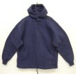 画像1: 90'S RUSSELL ATHLETIC "PRO COTTON" トップスナップボタン スウェットパーカー ネイビー USA製 (VINTAGE)