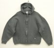 画像1: 00'S RUSSELL ATHLETIC "DRI-POWER" フルジップ スウェットパーカー チャコール (VINTAGE)