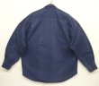 画像3: 90'S GAP 旧タグ ツイル 長袖 ワークシャツ ネイビー (VINTAGE)