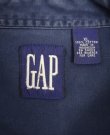 画像2: 90'S GAP 旧タグ ツイル 長袖 ワークシャツ ネイビー (VINTAGE)