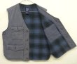 画像3: 90'S GAP 旧タグ 裏地付き ダックベスト フェードネイビー (VINTAGE)