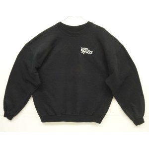 画像: 00'S SYSCO アメリカ企業物 クルーネック スウェットシャツ ブラック (VINTAGE)