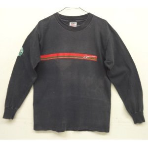 画像: 90'S STARBUCKS COFFEE 両面&袖プリント シングルステッチ 長袖 Tシャツ フェードブラック USA製 (VINTAGE)