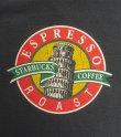 画像7: 90'S STARBUCKS COFFEE 両面&袖プリント シングルステッチ 長袖 Tシャツ フェードブラック USA製 (VINTAGE)