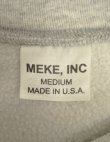 画像2: アメリカ軍 USAF "MEKE INC製" 両面リフレクタープリント クルーネック スウェットシャツ グレー USA製 (VINTAGE)