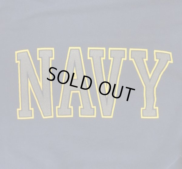 画像5: アメリカ軍 US NAVY 両面リフレクタープリント プルオーバー スウェットパーカー ネイビー USA製 (VINTAGE)