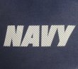 画像5: アメリカ軍 US NAVY 両面リフレクタープリント プルオーバー スウェットパーカー ネイビー USA製 (VINTAGE)
