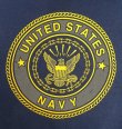 画像3: アメリカ軍 US NAVY 両面リフレクタープリント プルオーバー スウェットパーカー ネイビー USA製 (VINTAGE)
