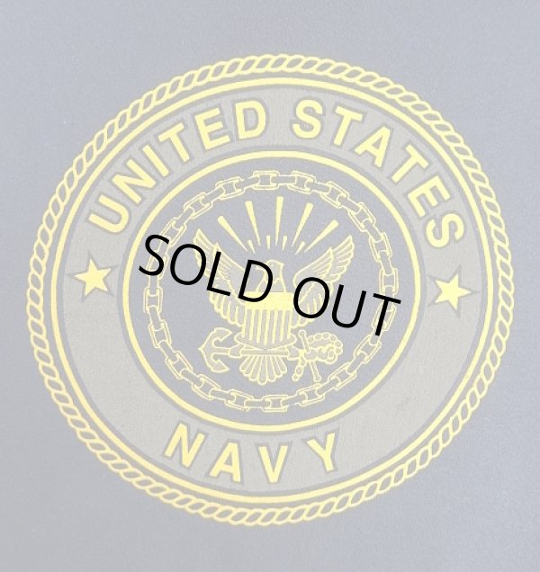 画像3: アメリカ軍 US NAVY 両面リフレクタープリント プルオーバー スウェットパーカー ネイビー USA製 (VINTAGE)