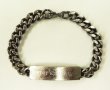 画像1: アメリカ軍 US NAVY "U.S.N.刻印入り" IDプレート チェーンブレスレット シルバー (VINTAGE)