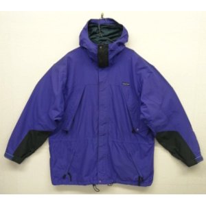 画像: 90'S PATAGONIA "GUIDE SHELL JACKET" 旧タグ ナイロン シェルジャケット ブルー/ブラック (VINTAGE)