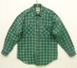 画像1: 70'S JC PENNEY プリントフランネル ワークシャツ チェック柄 (VINTAGE)