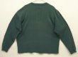 画像4: 90'S EDDIE BAUER 黒タグ シングルステッチ 針抜きリブ 猫目ボタン ヘンリーネック 長袖 Tシャツ ダークグリーン USA製 (VINTAGE)