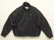 画像1: 90'S NIKE 胸ロゴ 裏地メッシュ  ライン入り ナイロンジャケット ブラック/チャコール  (VINTAGE)