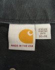 画像2: CARHARTT ダブルニー ダック ペインターパンツ ブラック W32L30 USA製 (VINTAGE)