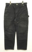 画像1: CARHARTT ダブルニー ダック ペインターパンツ ブラック W32L30 USA製 (VINTAGE)