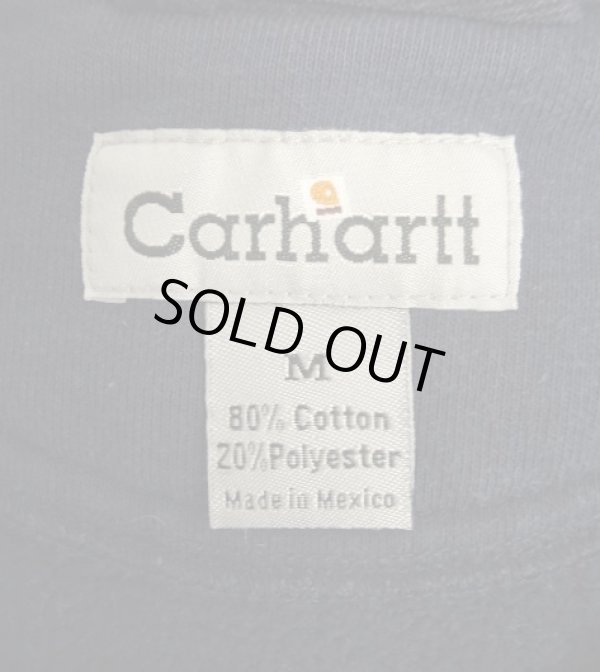 画像2: CARHARTT 同色ロゴ ヘビーウエイト クルーネック スウェットシャツ ネイビー (VINTAGE)