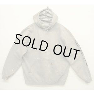 画像: CARHARTT 袖プリント スウェット パーカー ヘザーグレー (VINTAGE)
