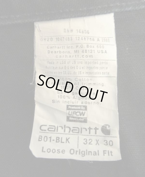 画像3: CARHARTT ダブルニー ダック ペインターパンツ ブラック W32L30 USA製 (VINTAGE)