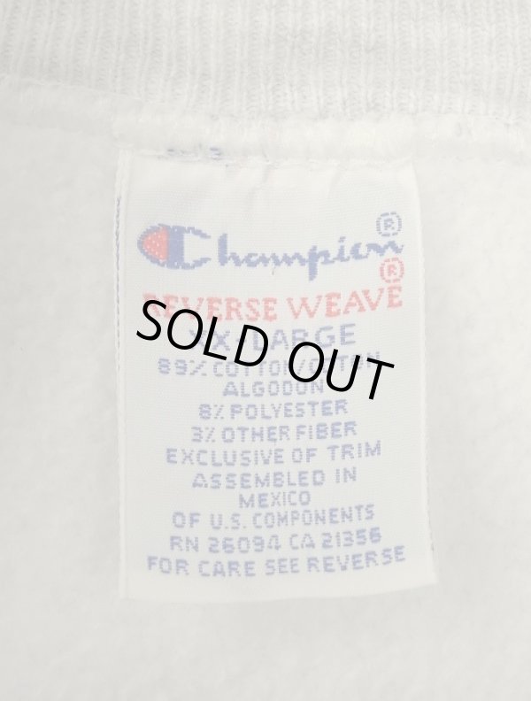 画像2: 90'S CHAMPION "目無し" 刺繍タグ リバースウィーブ ヘザーグレー メキシコ製 (VINTAGE)