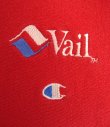 画像3: 90'S CHAMPION "VAIL" 刺繍タグ リバースウィーブ レッド USA製 (VINTAGE)