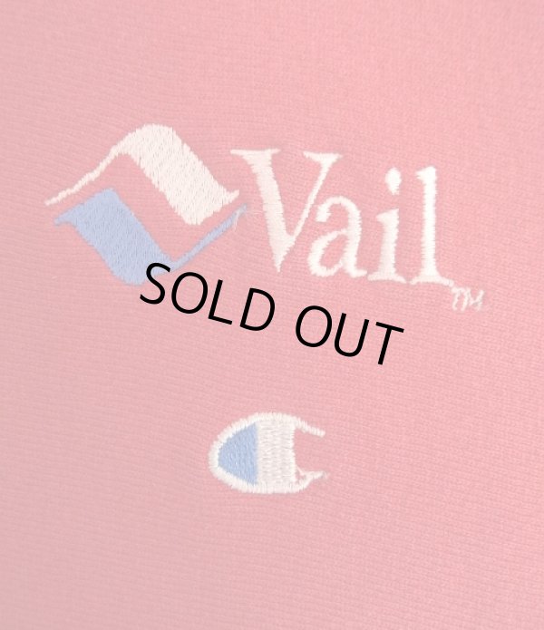 画像3: 90'S CHAMPION "VAIL" 刺繍タグ リバースウィーブ レッド USA製 (VINTAGE)