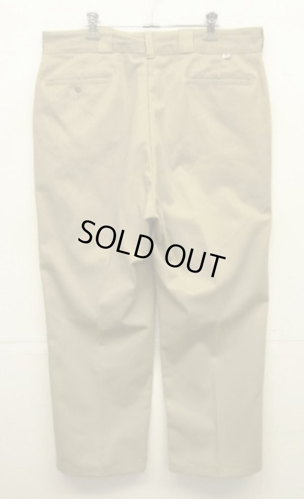画像1: 80'S DICKIES 874 チビタグ ワークパンツ YKKアルミジップ ベージュ W38L30 USA製 (VINTAGE)