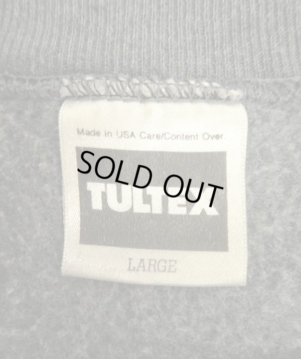 画像2: 90'S TULTEX ラグランスリーブ クルーネック スウェットシャツ チャコール USA製 (VINTAGE)