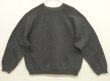 画像1: 90'S TULTEX ラグランスリーブ クルーネック スウェットシャツ チャコール USA製 (VINTAGE)