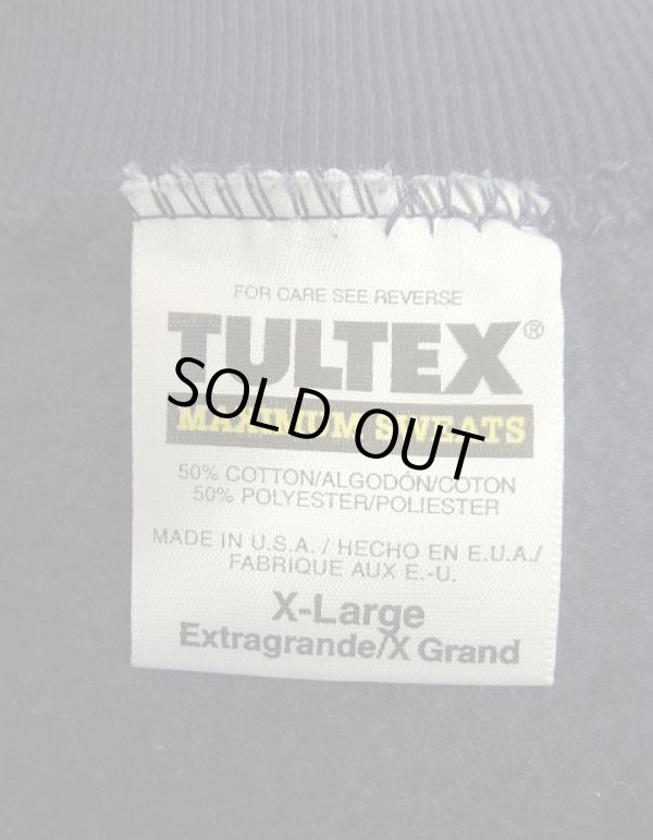 画像2: 90'S TULTEX ラグランスリーブ クルーネック スウェットシャツ ネイビー USA製 (VINTAGE)