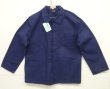 画像1: フレンチチャイナ チャイナジャケット インディゴ (DEADSTOCK)