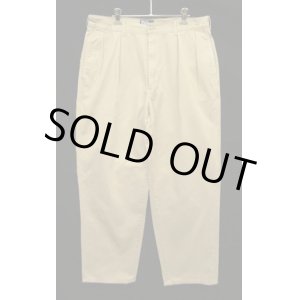 画像: 90'S RALPH LAUREN "ボックスロゴ" ツープリーツ チノパンツ ベージュ USA製 (VINTAGE)