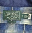 画像2: RALPH LAUREN "POLO COUNTRY" チンスト＆マチ付き 長袖 ワークシャツ オンブレチェック (USED)