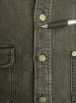 画像5: 90'S RRL 初期 三ツ星タグ メタルボタン デニム ワークシャツ ブラック (VINTAGE)