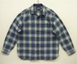 画像1: RALPH LAUREN "POLO COUNTRY" チンスト＆マチ付き 長袖 ワークシャツ オンブレチェック (USED)